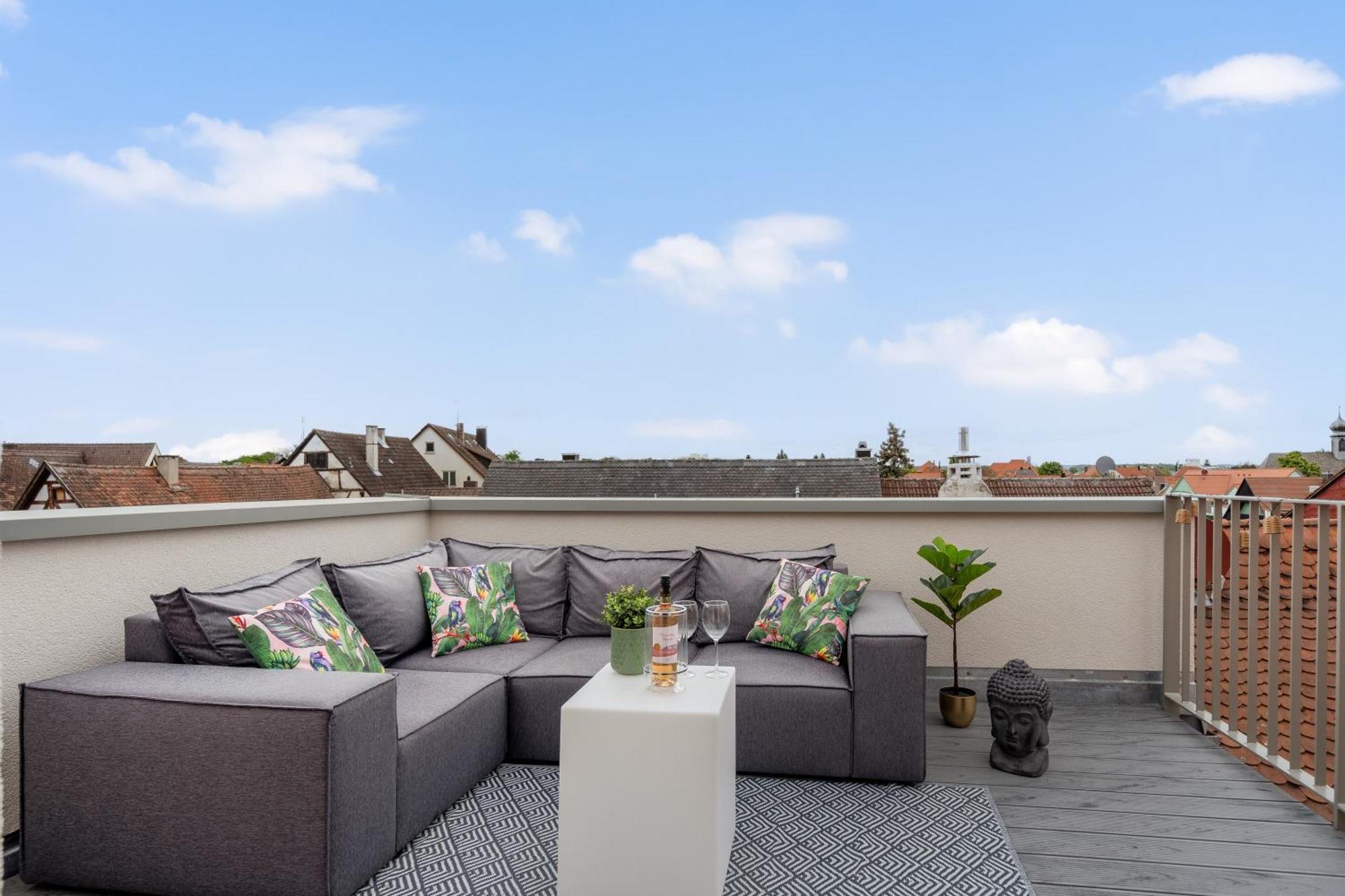 Namaste Homes - Ferienwohnung Mit Dachterrasse 바트빈드샤임 외부 사진