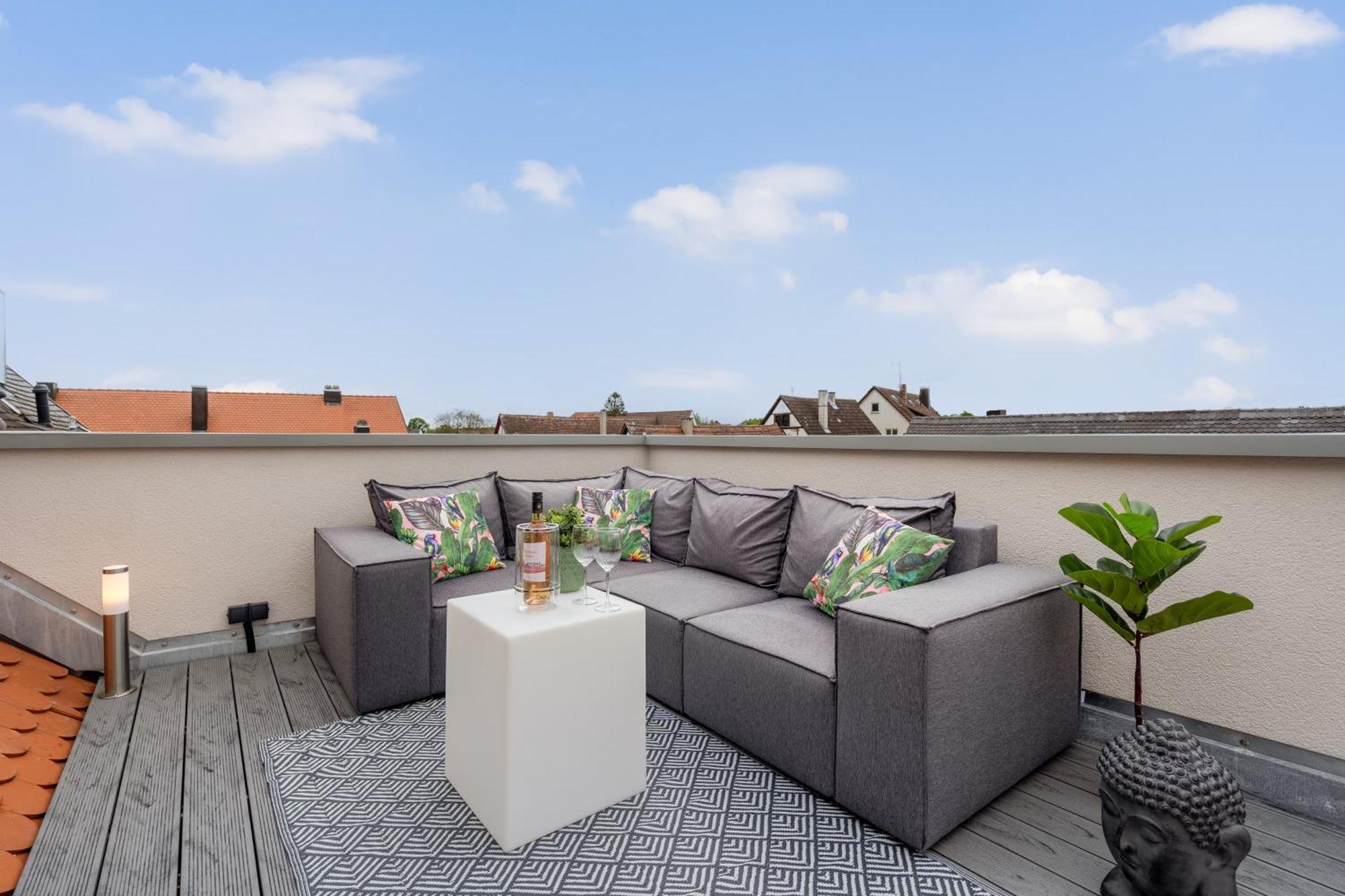 Namaste Homes - Ferienwohnung Mit Dachterrasse 바트빈드샤임 외부 사진